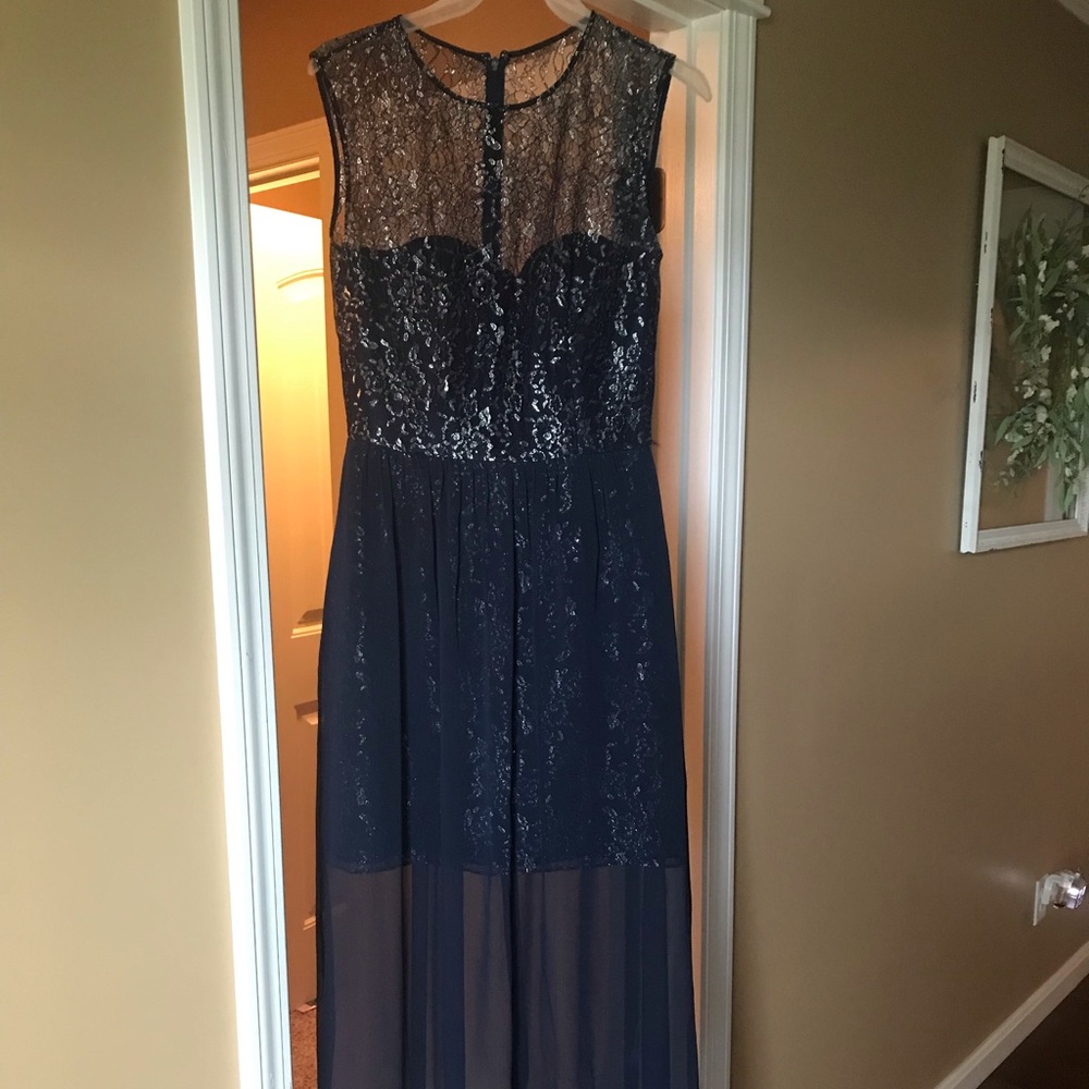 Lela Rose Navy Bridesmaid Dress size 10